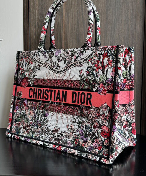 Christian Dior Medium Dior Book Tote Pink